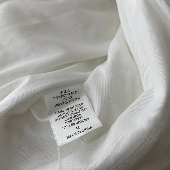 Just Me white sleeveless midi dress M - Picture 7 of 7